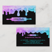 ギラギラホログラム 調理 洋菓子店 パン焼き用調理器具 名刺 (正面/裏面)