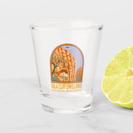 ギラクリフドリングス国定記念碑ニューメキシコ ショットグラス