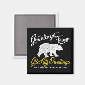 ギラクリフドリングス国立記念碑ベア マグネット (正面/裏面)