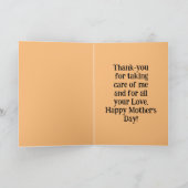 ギラッフェス母の日のグリーティングカード カード (内部)