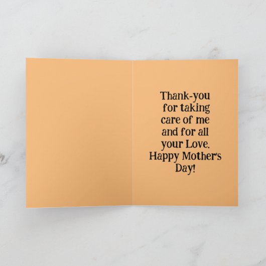 ギラッフェス母の日のグリーティングカード カード (内部)