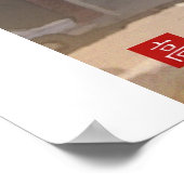 ギラデリ広場 – サンフランシスコデジタルウォーター色 ポスター (角)