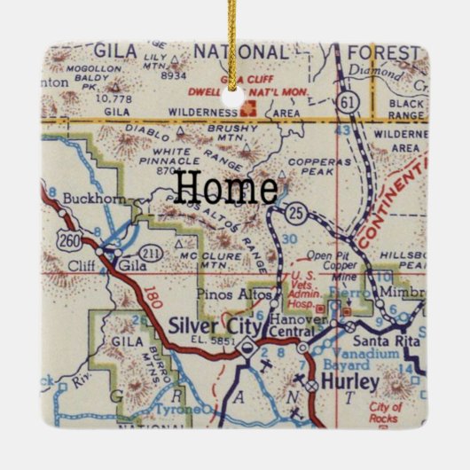 ギラナショナルフォレストシルバーシティクリスマス装飾品 セラミックオーナメント (裏面)