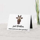 ギラフおもしろいス&スパイダーハロウィンカード カード (裏面)