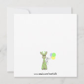 ギラフお洒落ス誕生日パーティー 招待状 (裏面)