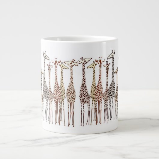 ギラフお洒落ス ジャンボコーヒーマグカップ (正面)