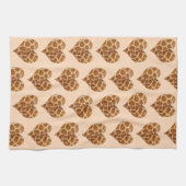 ギラフィックハートタイル模様 キッチンタオル (横)