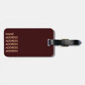 ギラフィックハートタイル模様 ラゲッジタグ (裏面横)