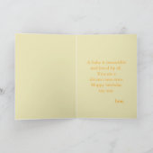 ギラフェスとのベビー誕生日 カード (内部)