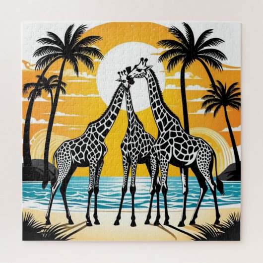 ギラフェスオンザビーチ ジグソーパズル (縦)