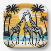 ギラフェスオンザビーチ ペーパープレート (正面)