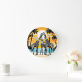 ギラフェスオンザビーチ ラウンド壁時計 (ホーム)