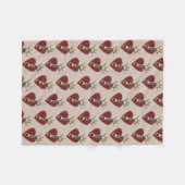 ギラフェスハート フリースブランケット (正面(横))