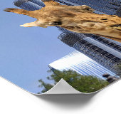 ギラフ予測できなズアットブルジュカリファウォールアート ポスター (角)