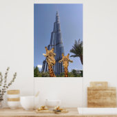 ギラフ予測できなズアットブルジュカリファウォールアート ポスター (キッチン)