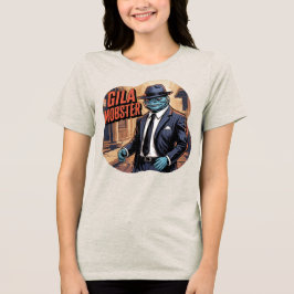 ギラモブスターイラストレーションコンボおもしろい生物 トライブレンドTシャツ