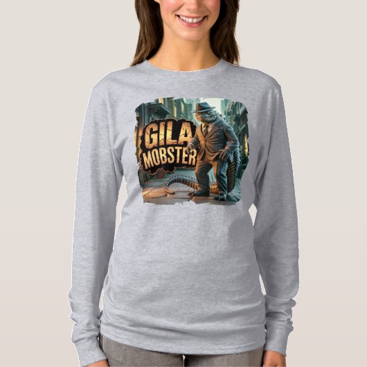 ギラモブスター写真コンボおもしろい生物 Tシャツ (正面)