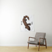 ギラモンスターの漫画イラスト タペストリー (インサイチュ)