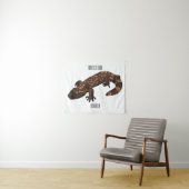 ギラモンスターの漫画イラスト タペストリー (インサイチュ(横))