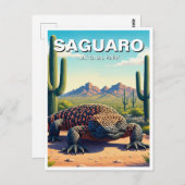 ギラモンスターサグアーロ国立公園おみやげ ポストカード (正面/裏面)