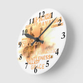 ギラユニークフェス丸（中）壁時計 ラウンド壁時計 (傾斜)