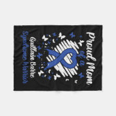 ギラン誇りを持ったバーレ症候群の戦士コスの母 フリースブランケット (正面(横))