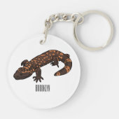 ギラ怪獣マンガイラストレーション キーホルダー (裏面)