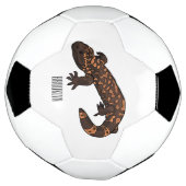 ギラ怪獣マンガイラストレーション サッカーボール (回転)