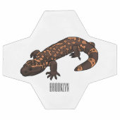 ギラ怪獣マンガイラストレーション サッカーボール (フラット)