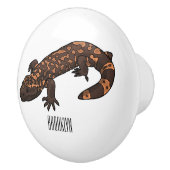 ギラ怪獣マンガイラストレーション セラミックノブ (右)