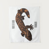 ギラ怪獣マンガイラストレーション タペストリー (正面)