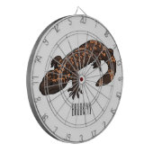 ギラ怪獣マンガイラストレーション ダーツボード (正面左)