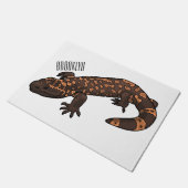 ギラ怪獣マンガイラストレーション ドアマット (アングル)