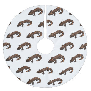 ギラ怪獣マンガイラストレーション ブラッシュドポリエステルツリースカート