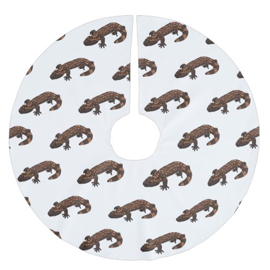 ギラ怪獣マンガイラストレーション ブラッシュドポリエステルツリースカート (正面)