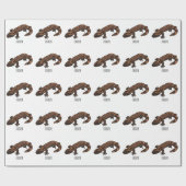 ギラ怪獣マンガイラストレーション ラッピングペーパー (フラット)