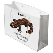 ギラ怪獣マンガイラストレーション ラージペーパーバッグ (裏面アングル)