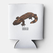 ギラ怪獣マンガイラストレーション 缶クーラー (正面)