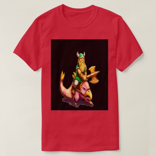 ギリウス雷頭黄金の斧グラフィック4 Tシャツ (デザイン正面)