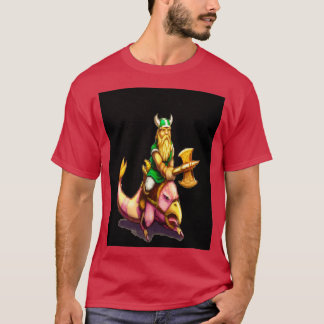 ギリウス雷頭黄金の斧グラフィック4 Tシャツ