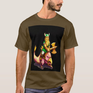 ギリウス雷頭黄金の斧グラフィックTシャツ Tシャツ