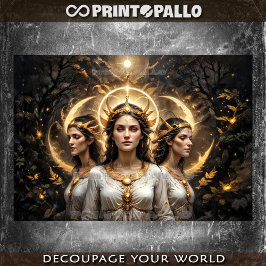 ギリシアの女神を三つの型枠でヘカテする 薄葉紙