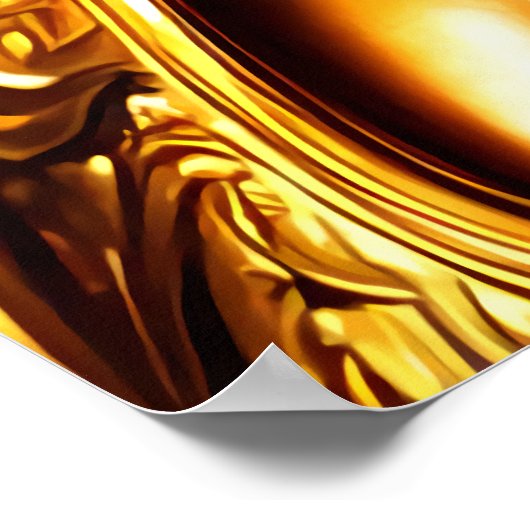 ギリシアの神ゼウスのポートレート | AI Art ポスター (角)