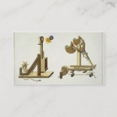 「ギリシア火薬」が付いている吊り鎖、「歴史からのプレートの 名刺 (裏面)