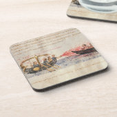 ギリシア火薬(子牛皮紙) コースター (左側)
