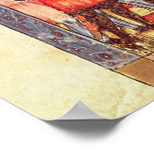 ギリシア軍の野営地とトロイアの街 ポスター (角)