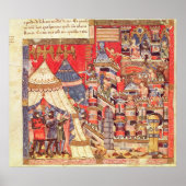 ギリシア軍の野営地とトロイアの街 ポスター (正面)