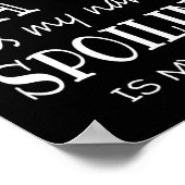 ギリシャおばあちゃんのための私の名前Yia-Yiaギフト ポスター (角)