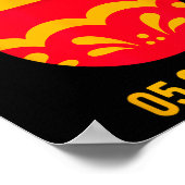 ギリシャおもしろい正統の復活祭の卵ギリシャのイースターシンコ ポスター (角)