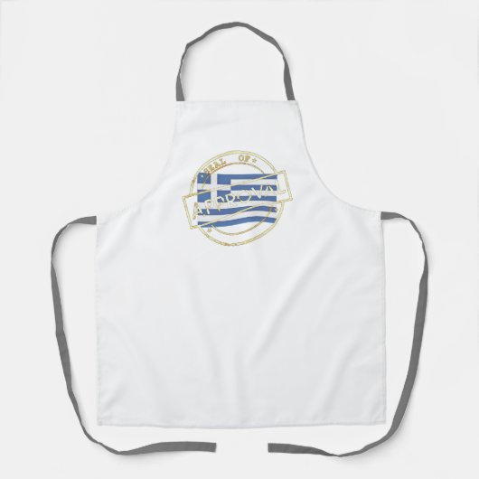 ギリシャおもしろい語、ユーモア、皮肉、引用文エプロン エプロン (正面)